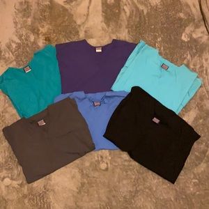 ✨LOT! 6 Cherokee Medium Scrub Tops! EUC! OFFER✨